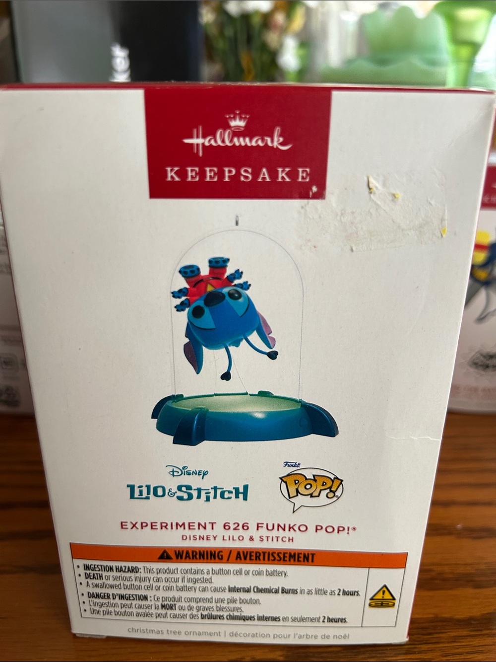 Hallmark Keepsake Lilo & Stitch Experiment 626 Ornament - Blue, Teal